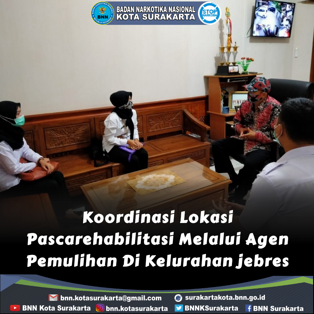 Koordinasi Lanjutan Mengenai Lokasi Pascarehabilitasi Melalui Agen Pemulihan Di Kelurahan jebres Koordinasi Lanjutan Mengenai Lokasi Pascarehabilitasi Melalui Agen Pemulihan Di Kelurahan jebres