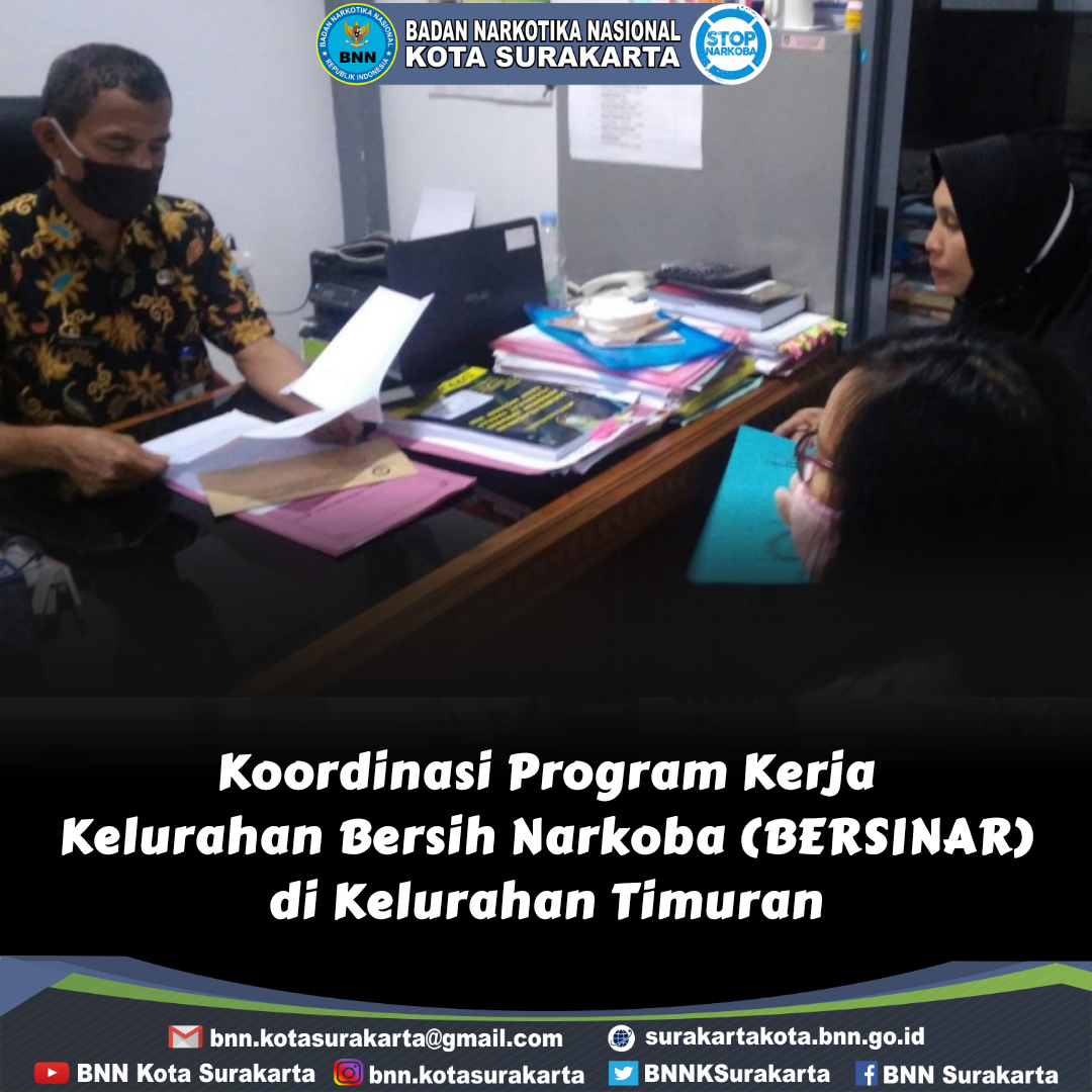Koordinasi Pelaksanaan Test Urine Untuk Relawan Anti Narkoba di Kelurahan Timuran Koordinasi Pelaksanaan Test Urine Untuk Relawan Anti Narkoba di Kelurahan Timuran