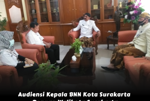 Audiensi Kepala BNN Kota Surakarta Dengan Walikota Surakarta Terkait Persiapan HANI 2020