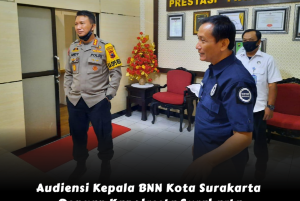 Audiensi Kepala BNN Kota Surakarta Dengan Kapolresta Surakarta Terkait Persiapan HANI 2020