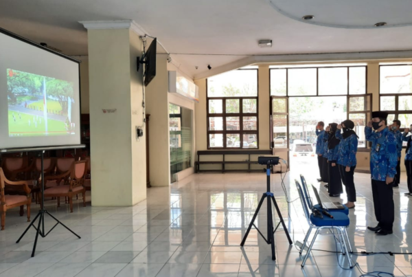 Upacara Peringatan Detik-detik Proklamasi Hari Ulang Tahun ke-75 Republik Indonesia di BNN Kota Surakarta