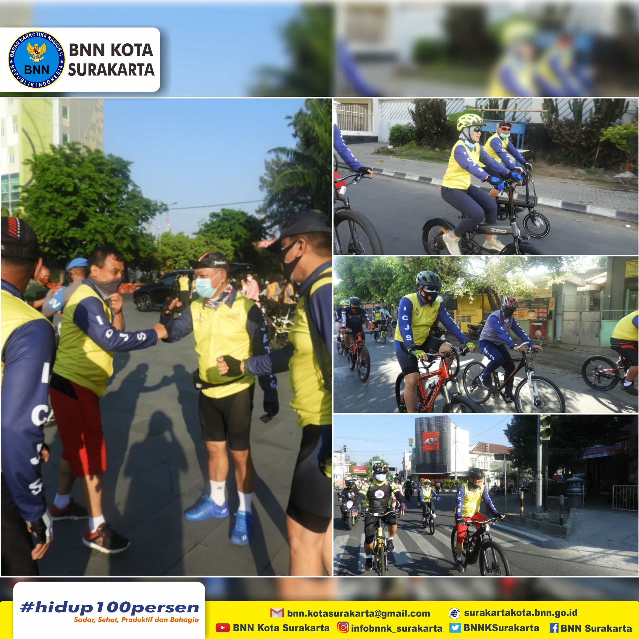 Gowes Bersama Komisi III DPR RI dan PJU Polda Jawa Tengah di Wilayah Surakarta Gowes Bersama Komisi III DPR RI dan PJU Polda Jawa Tengah di Wilayah Surakarta