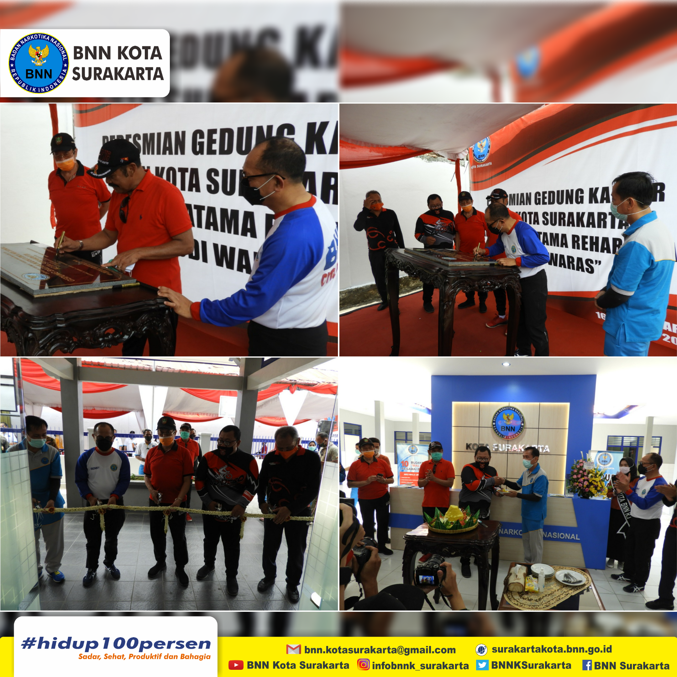 Peresmian Gedung Kantor dan Klinik Pratama Rehabilitasi “Ngudi Waras” BNNK Surakarta Peresmian Gedung Kantor dan Klinik Pratama Rehabilitasi “Ngudi Waras” BNNK Surakarta