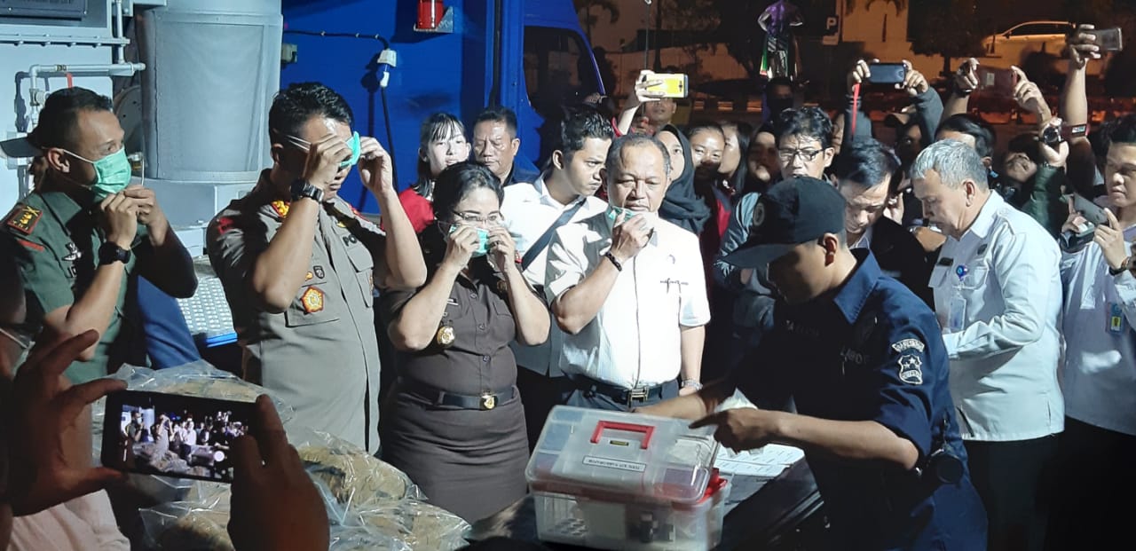 Kegiatan Pemusnahan Barang Bukti Narkoba Berupa Ganja 50 kg