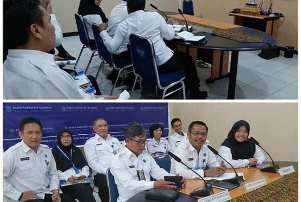 Video Conference dengan Direktur Pascarehabilitasi