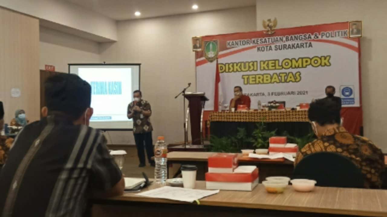 Kepala BNN Kota Surakarta Menghadiri Diskusi Kelompok Terbatas Kesbangpol Kota Surakarta