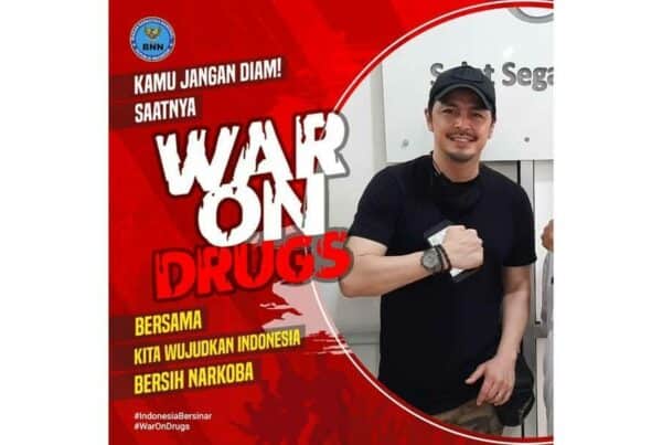 Thomas Djorghi Mendukung #WarOnDrugs