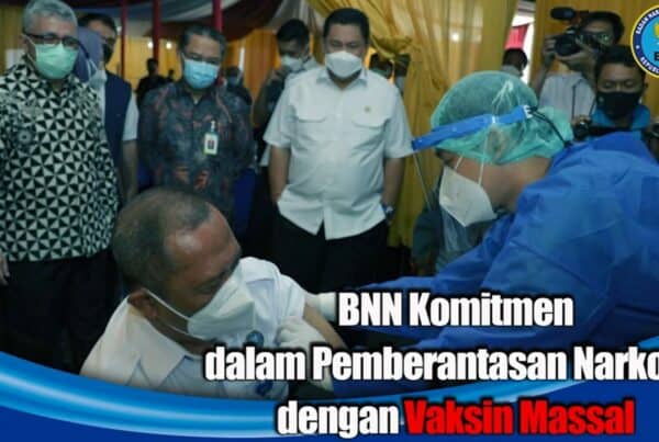 SEKJEN KEMENKES, TINJAU LOKASI VAKSINASI COVID 19 DI LINGKUNGAN BNN RI