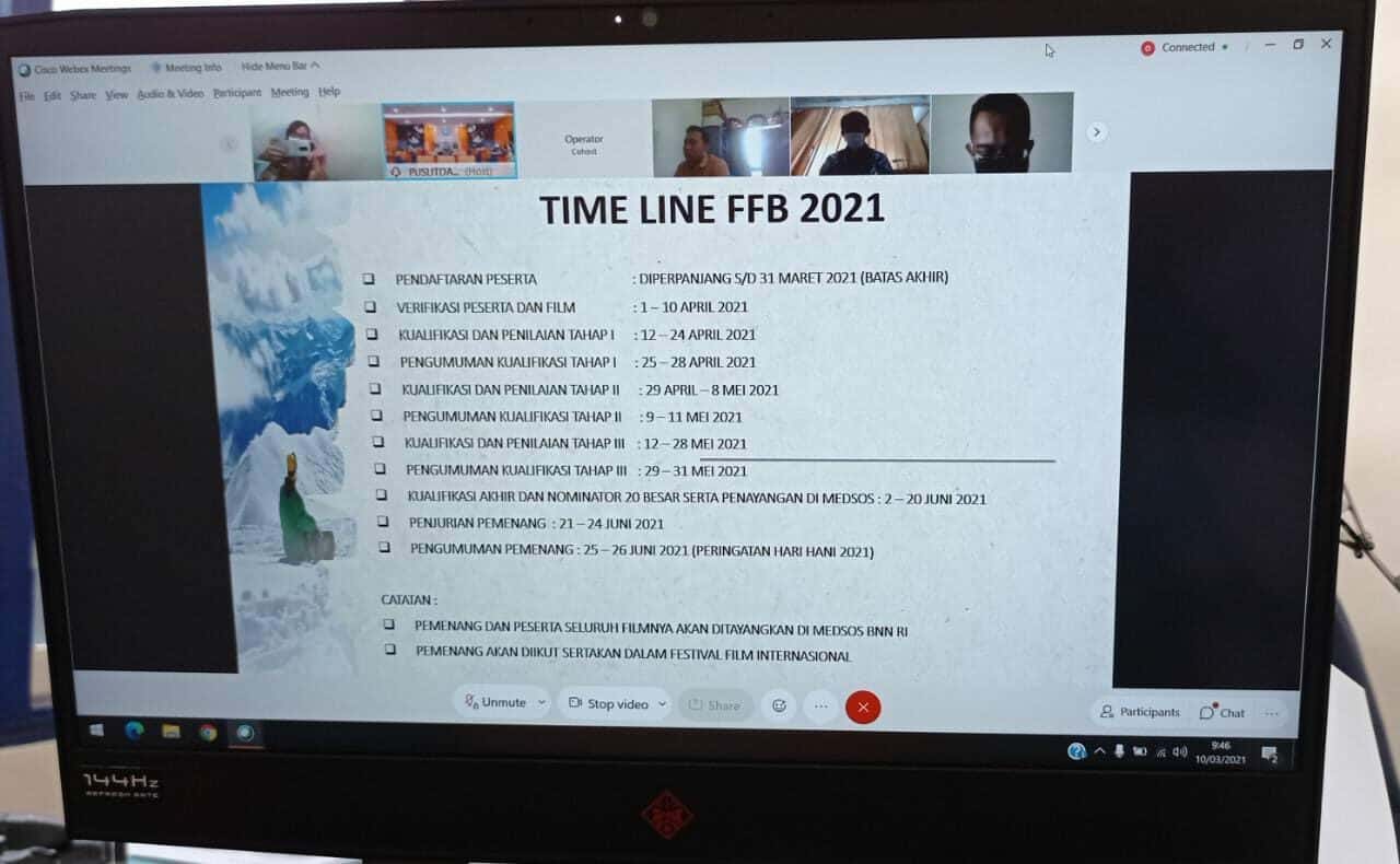 BNNK Surakarta Mengikuti Virtual Meeting Kehumasan BNN RI Virtual Meeting Kehumasan BNN RI