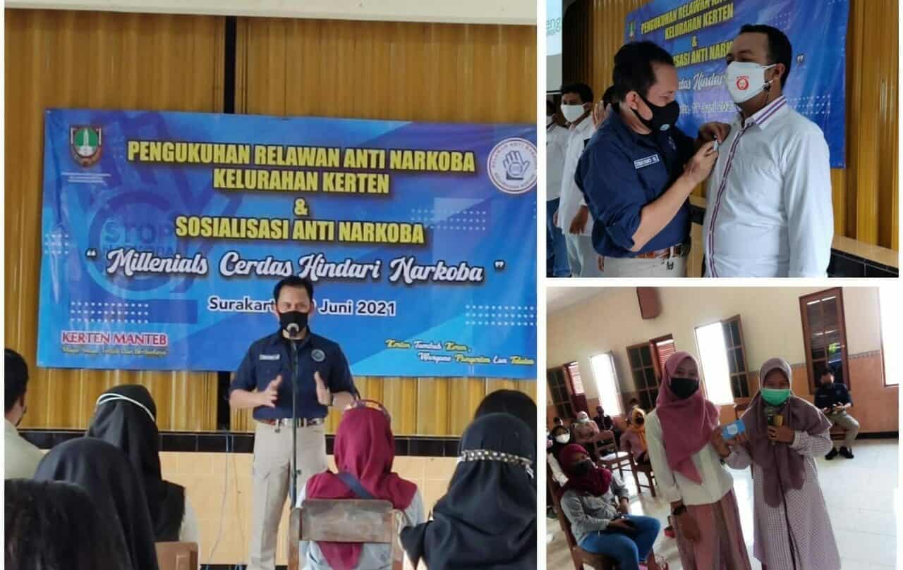 Kepala BNN Kota Surakarta Menghadiri Pengukuhan Relawan Anti Narkoba di Kelurahan Kerten Kepala BNN Kota Surakarta Menghadiri Pengukuhan Relawan Anti Narkoba di Kelurahan Kerten