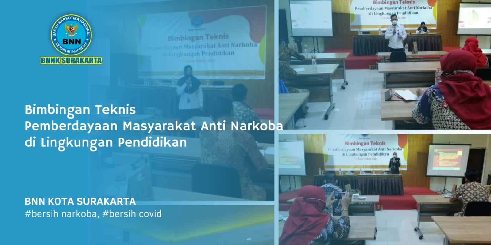 Bimbingan teknis pemberdayaan masyarakat anti narkoba di lingkungan pendidikan Bimbingan teknis pemberdayaan masyarakat anti narkoba di lingkungan pendidikan
