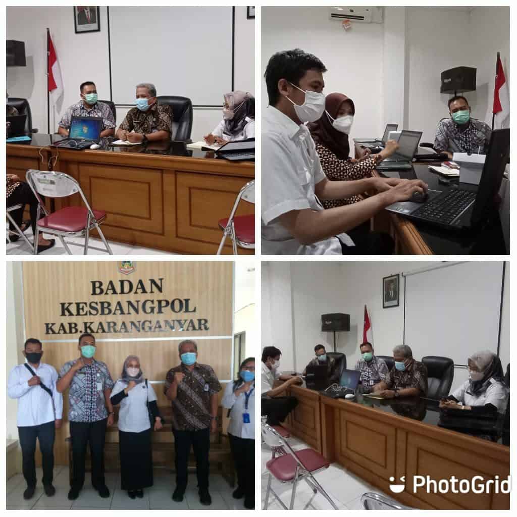 Koordinasi Pelaporan Aplikasi Sismonev Inpres Nomor 2 Tahun 2020 tentang RAN P4GN di Badan Kesbangpol Kabupaten Karanganyar Koordinasi Pelaporan Aplikasi Sismonev Inpres Nomor 2 Tahun 2020 tentang RAN P4GN di Badan Kesbangpol Kabupaten Karanganyar