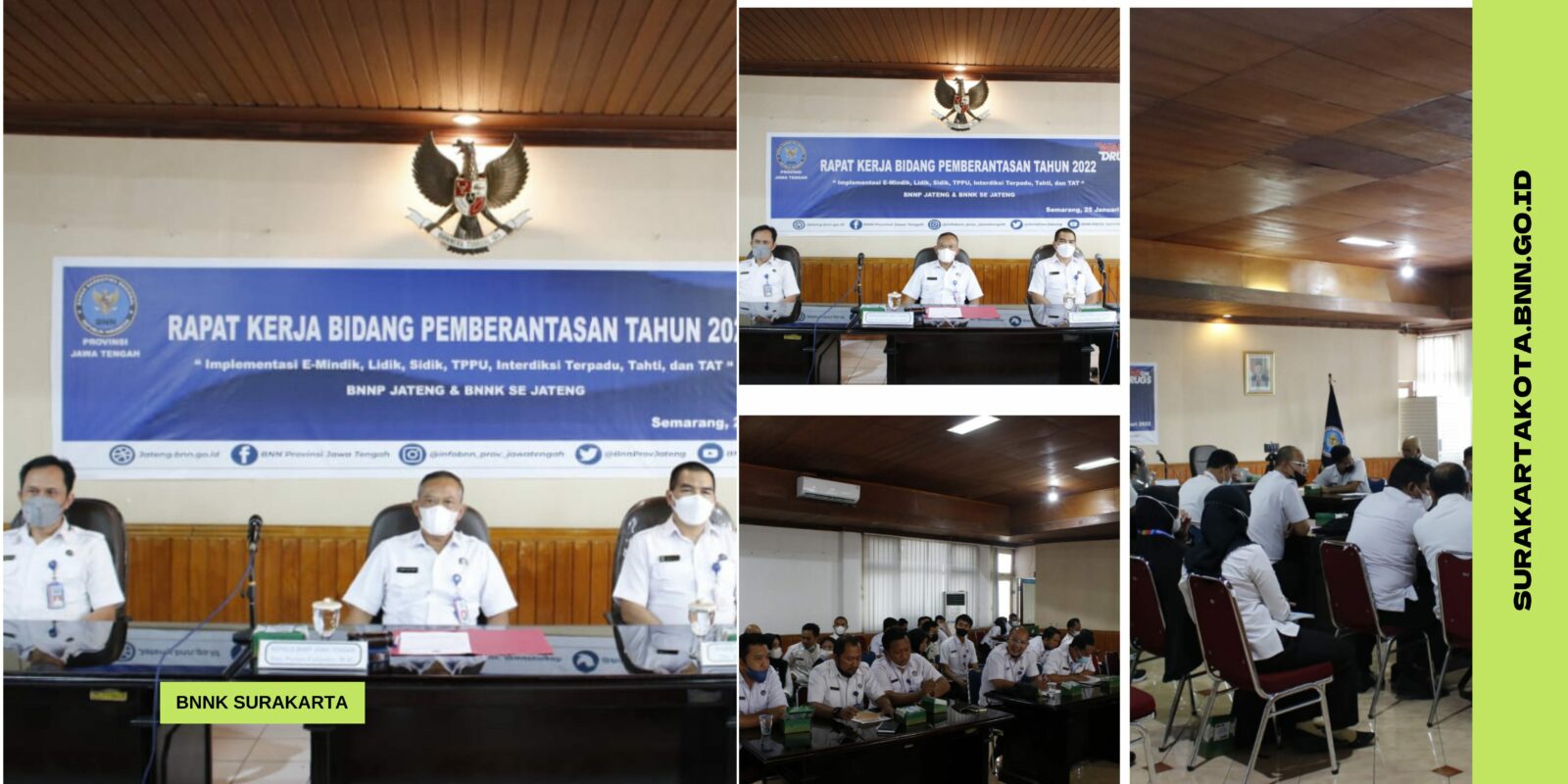 BNNK Surakarta Mengikuti Rapat Kerja Bidang Pemberantasan BNNP Jawa Tengah