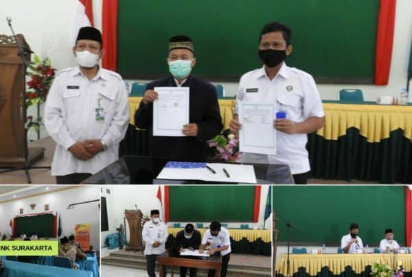 Penandatanganan Perjanjian Kerja Sama Antara BNNK Surakarta Dengan 11 Pondok Pesantren di Kota Surakarta