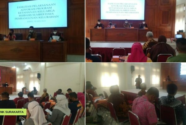Fasilitasi Pelaksanaan Advokasi Program Ketahanan Keluarga Anti Narkoba di Kecamatan Jebres