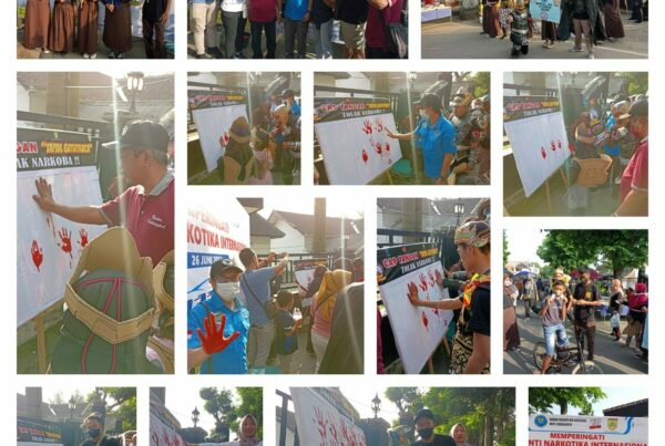Kampanye Hari Anti Narkotika Internasional di CFD Kabupaten Sukoharjo