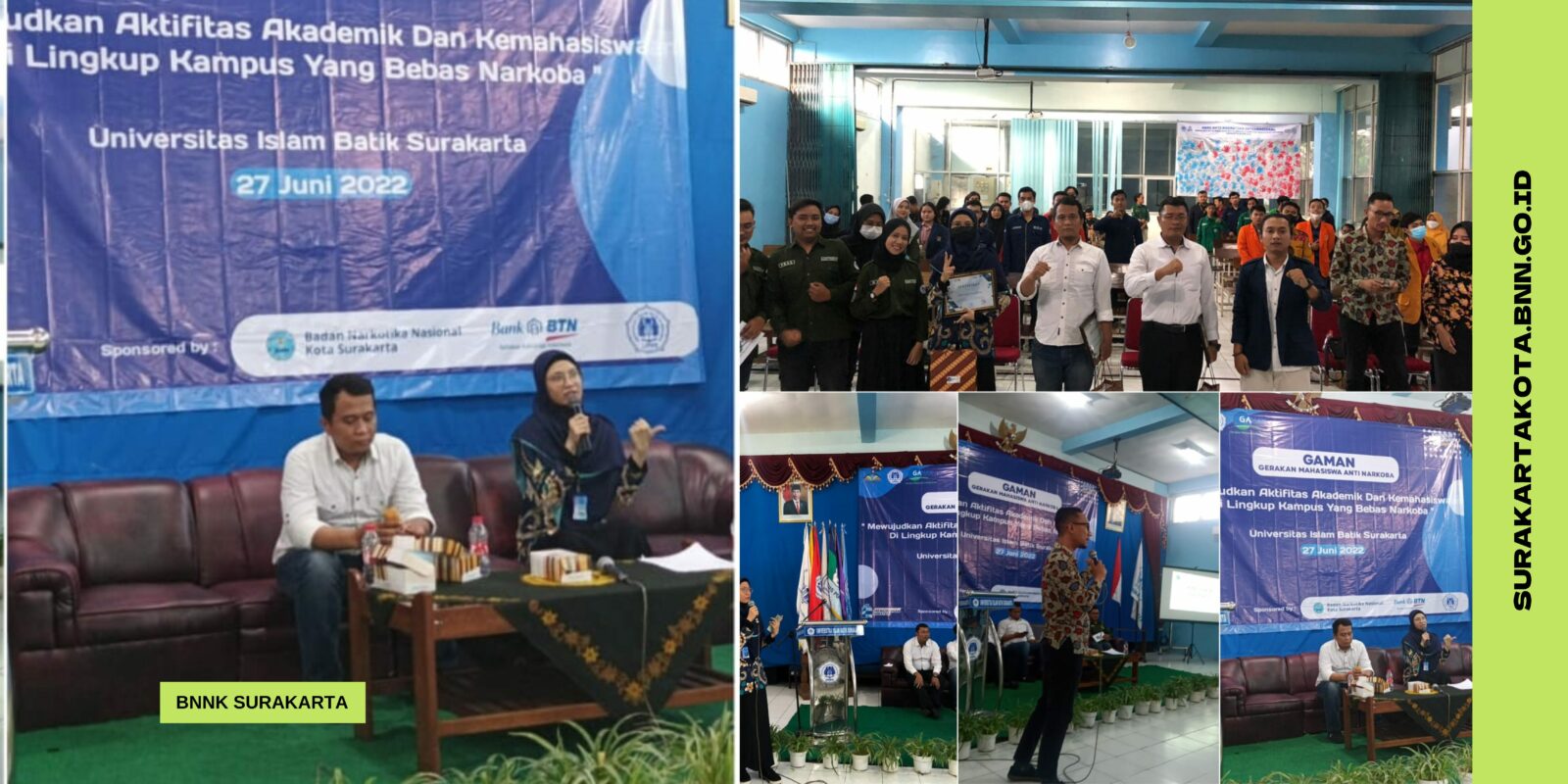 Penyuluhan P4GN Gerakan Mahasiswa Anti Narkoba (GAMAN) BEM KM UNIBA Surakarta Penyuluhan P4GN Gerakan Mahasiswa Anti Narkoba (GAMAN) BEM KM UNIBA Surakarta