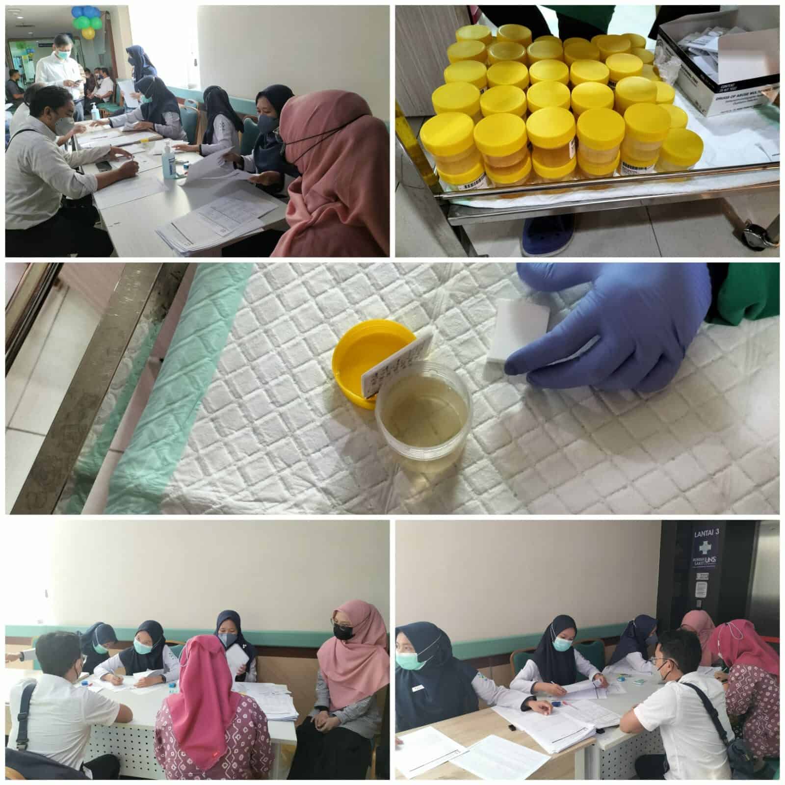 Test urin bagi Pegawai di Lingkungan Universitas Sebalas Maret Surakarta