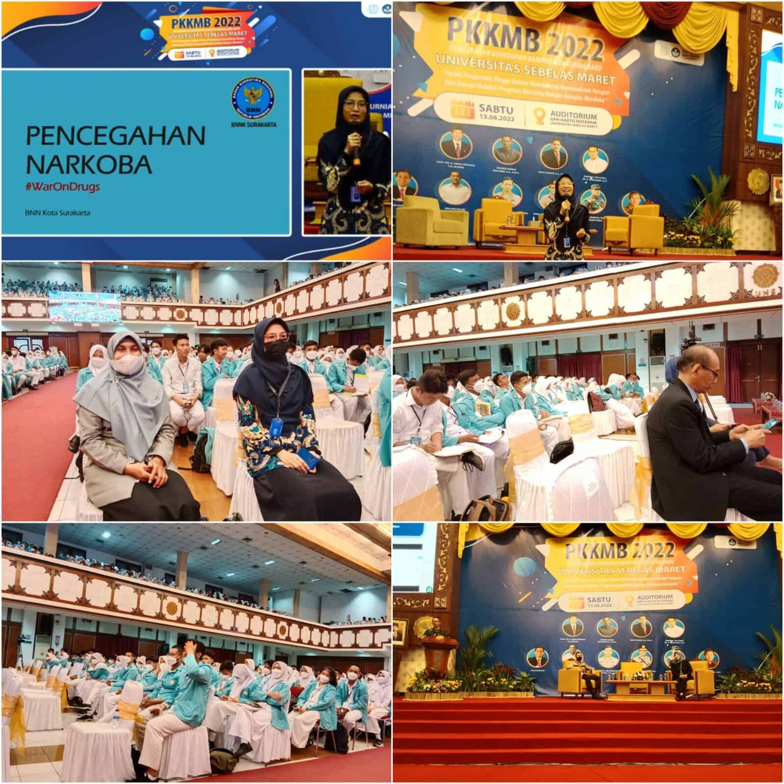 Informasi dan Edukasi melalui Penyuluhan dalam kegiatan PKKMB Program Sarjana dan Diploma Tahun 2022 Universitas Sebelas Maret