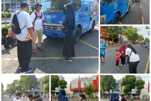 Sosialisasi P4GN di Car Free Day Surakarta