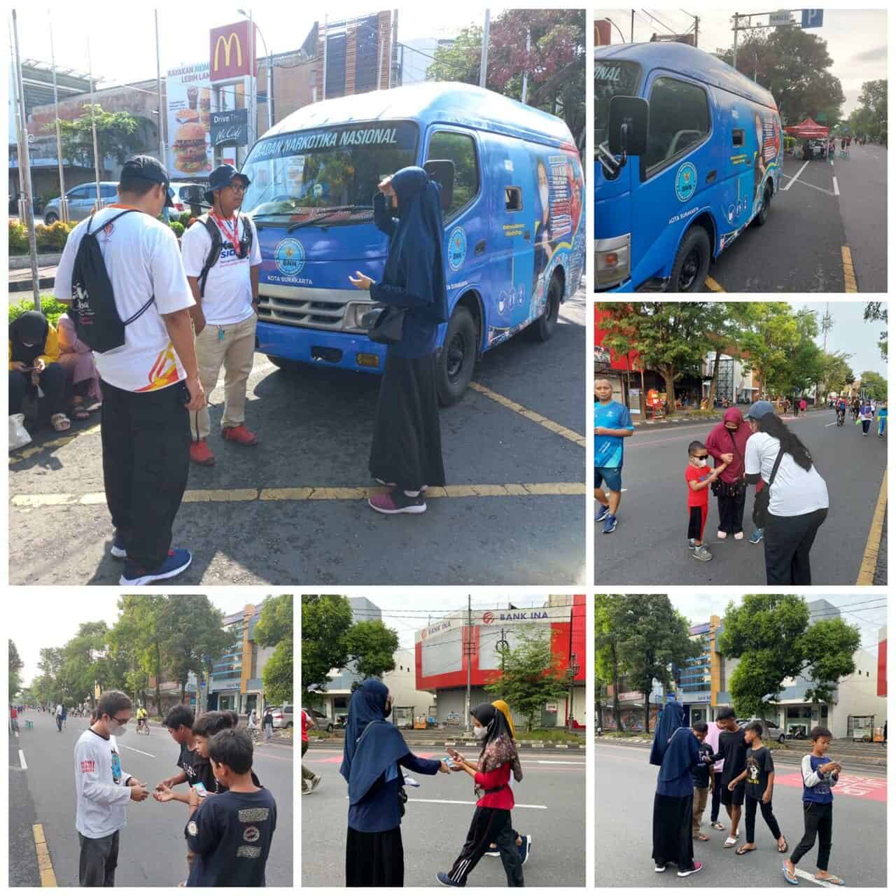 Sosialisasi P4GN di Car Free Day Surakarta