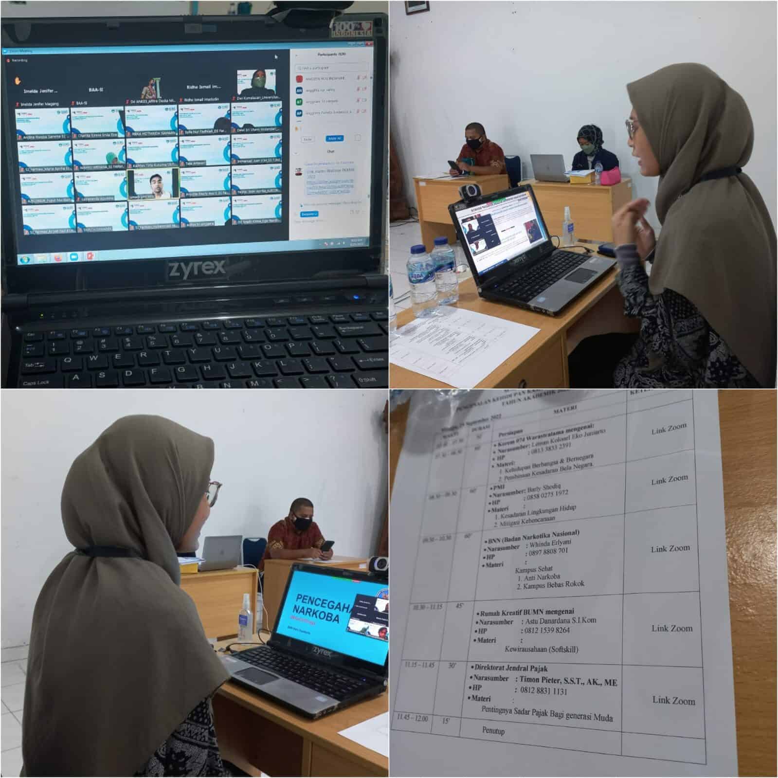 Informasi dan Edukasi melalui Penyuluhan dalam kegiatan PKKMB Universitas Setia Budi (USB) Surakarta Tahun Ajaran 2022/2023
