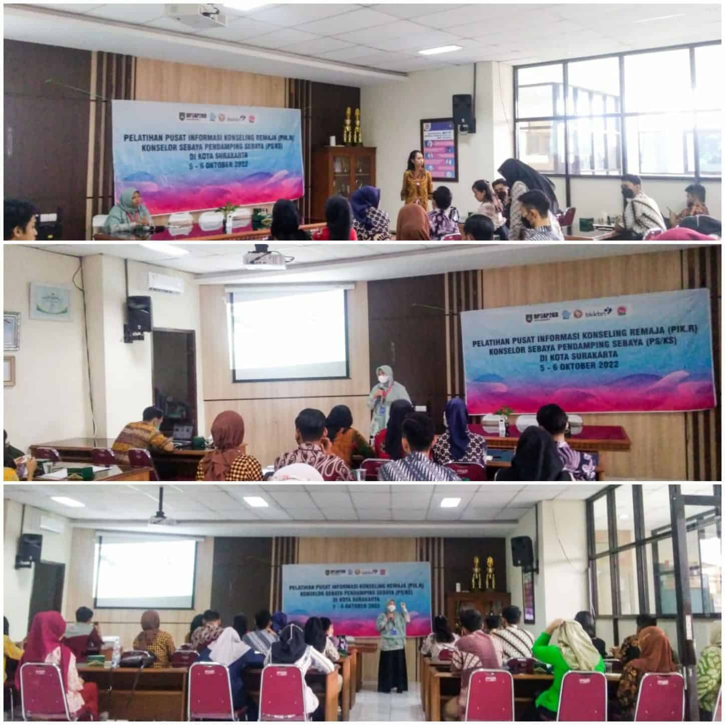 Informasi dan Edukasi melalui Penyuluhan dalam kegiatan Pelatihan PS/KS (Pendamping Sebaya / Konselor Sebaya) DP3AP2KB Kota Surakarta