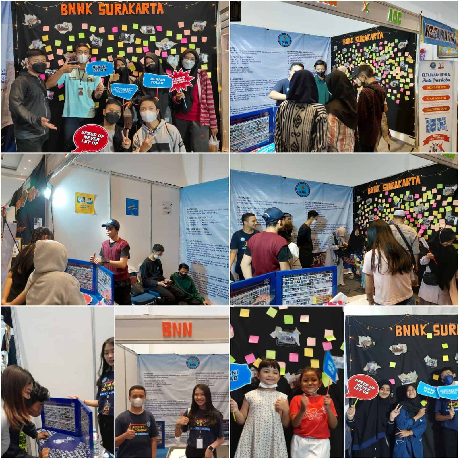 Aksi Agents of Change BNNK Surakarta Tahun 2021 dan 2022 (Peserta Dialog Interaktif Remaja) dalam Kegiatan Kreasso 2022