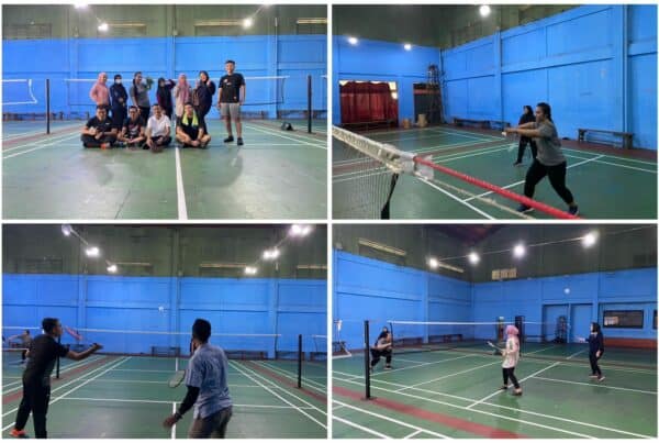 Olahraga badminton Pegawai BNNK Surakarta