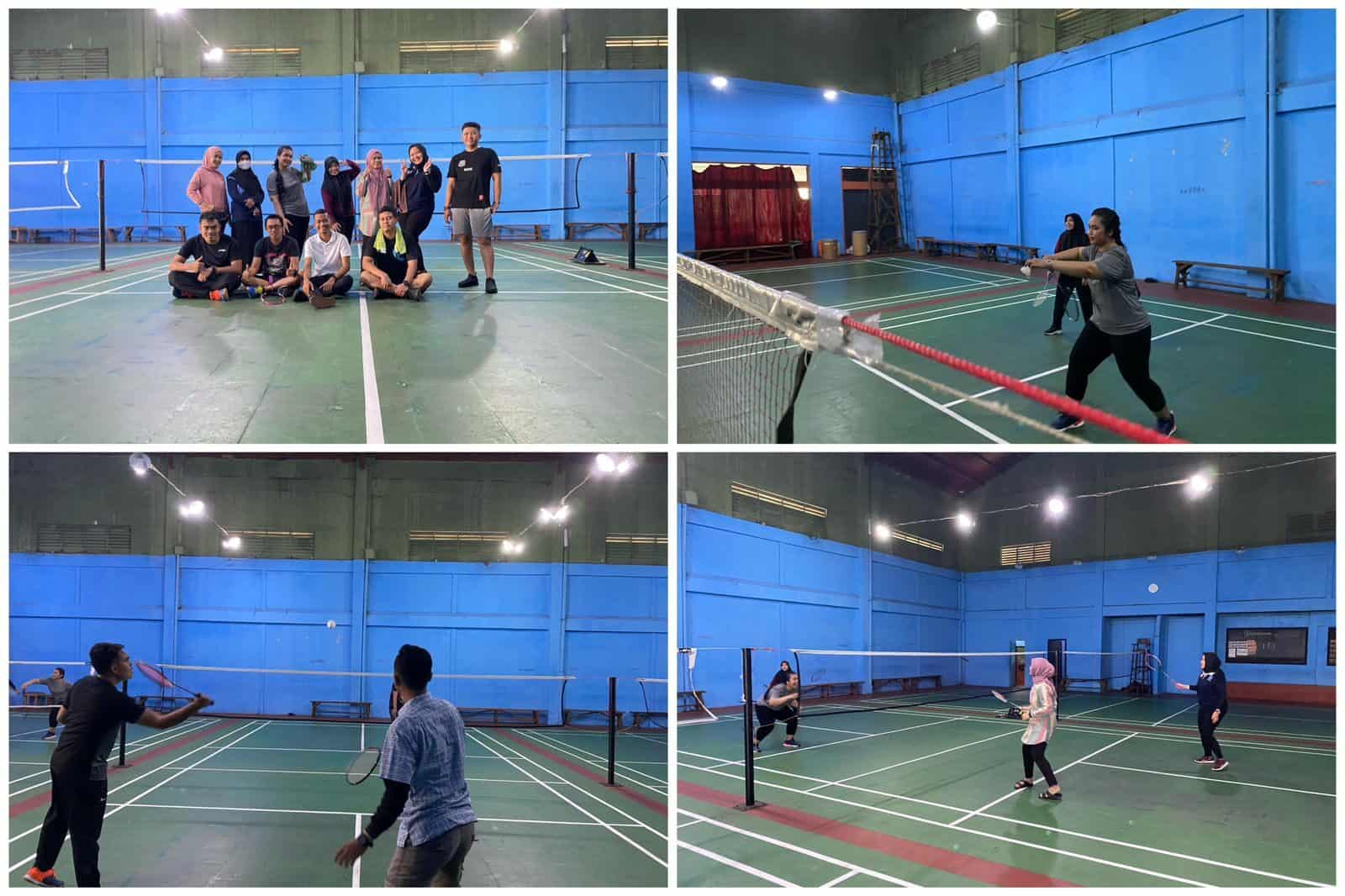 Olahraga badminton Pegawai BNNK Surakarta