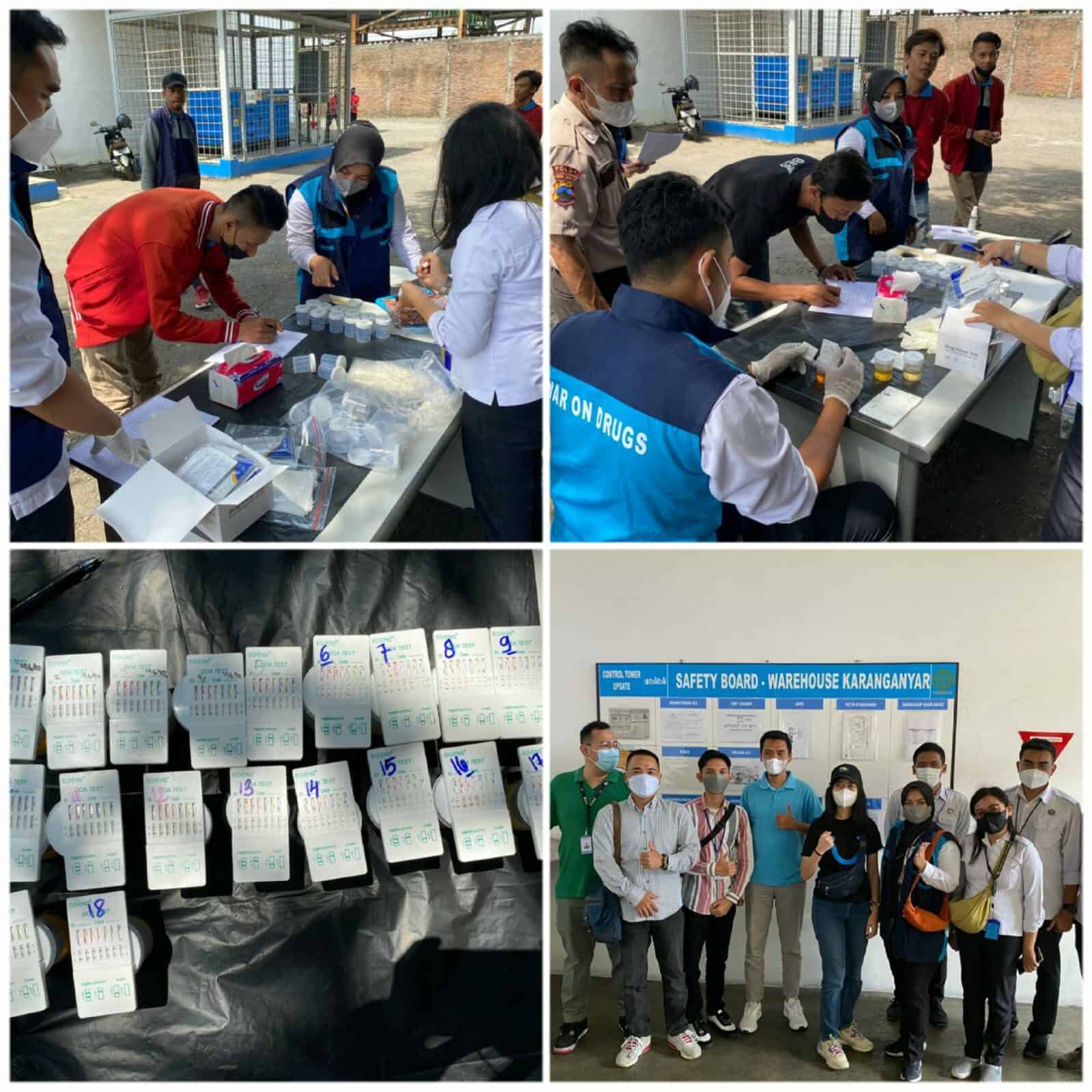 Pemberdayaan Masyarakat Melalui Tes Urine di Lingkungan Kerja Swasta Kepada Karyawan Warehouse Blibli Solo Karanganyar