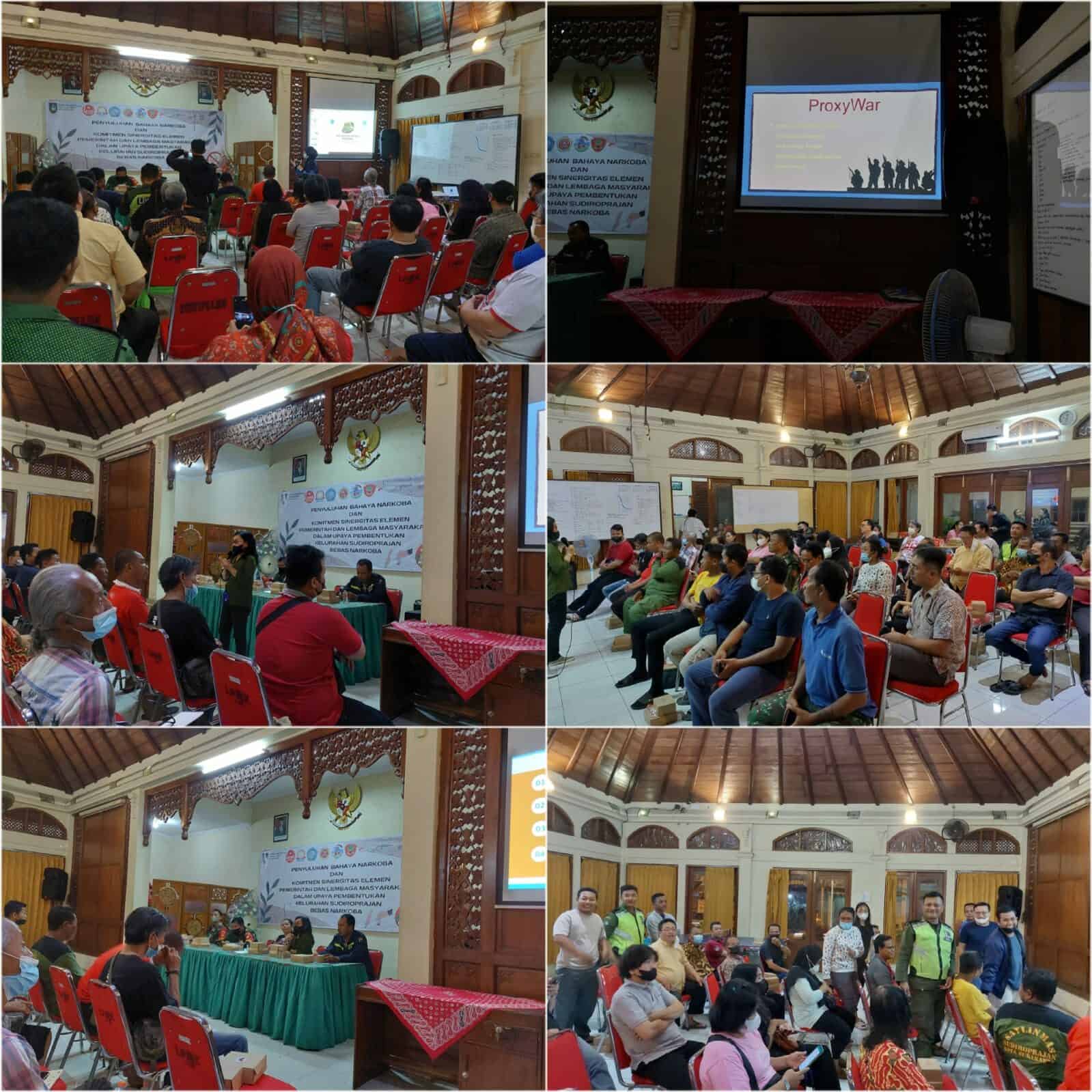 Pembukaan Kegiatan dan Pelatihan Hari Pertama Program Pemberdayaan Alternatif melalui Pengembangan Wirausaha bagi Masyarakat Perkotaan Kawasan Rawan dan Rentan Narkoba