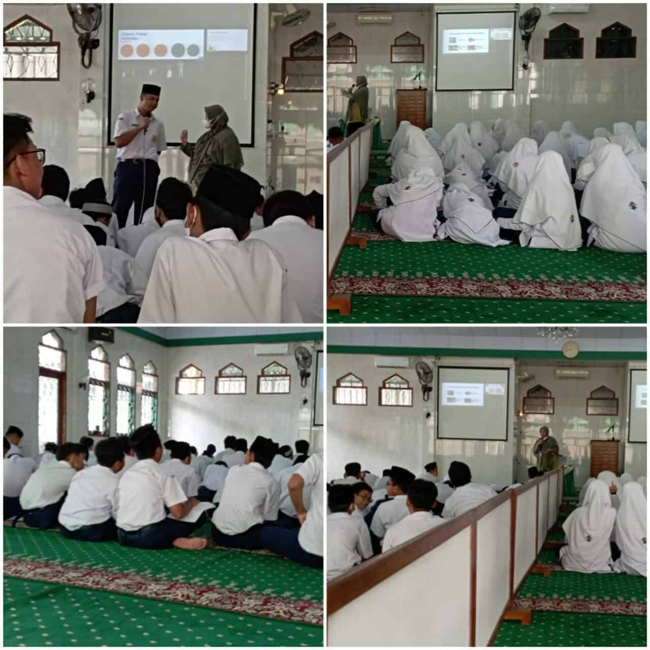 Informasi dan Edukasi melalui Penyuluhan dalam kegiatan Penguatan Pelajar Pancasila di SMPIT Nur Hidayah