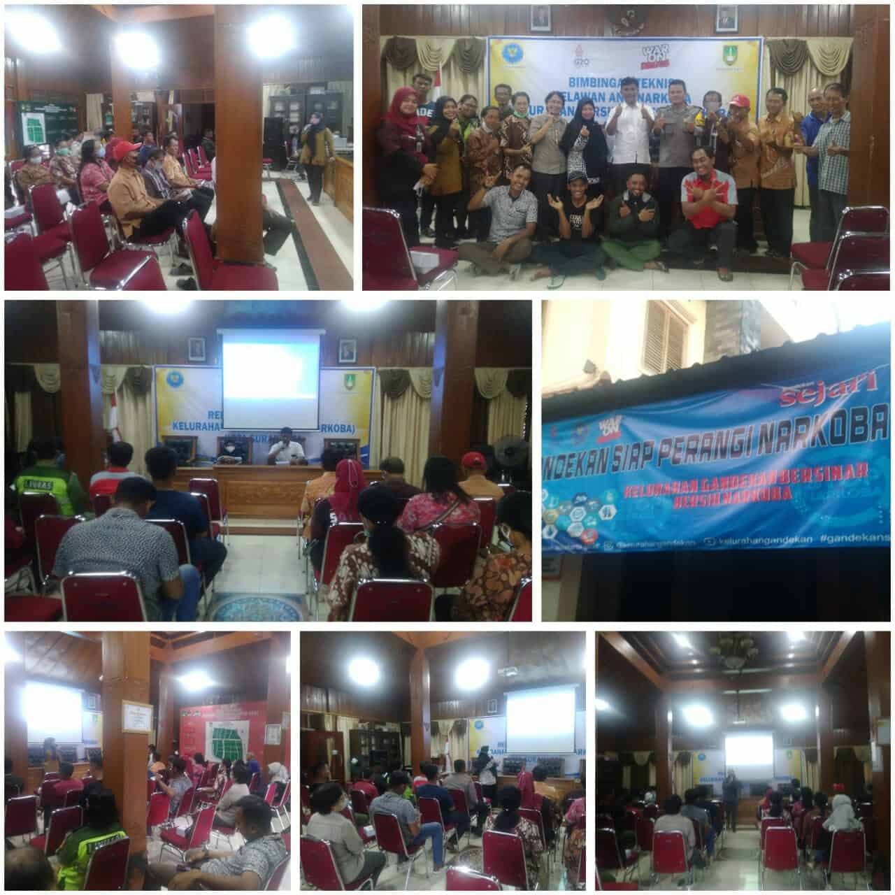 Bimbingan Teknis Relawan Anti Narkoba Kelurahan Bersinar (Bersih Narkoba) Kelurahan Gandekan Kecamatan Jebres Kota Surakarta