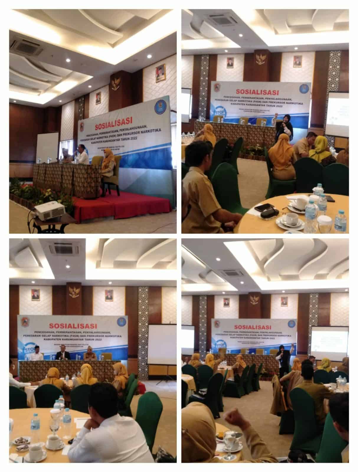Sosialisasi Pencegahan Pemberantasan Penyalahgunaan dan Peredaran Gelap Narkotika (P4GN) Kabupaten Karanganyar Tahun 2022