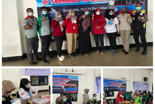 Pemeriksaaan Kesehatan dan Test Urine Pengemudi Bus .