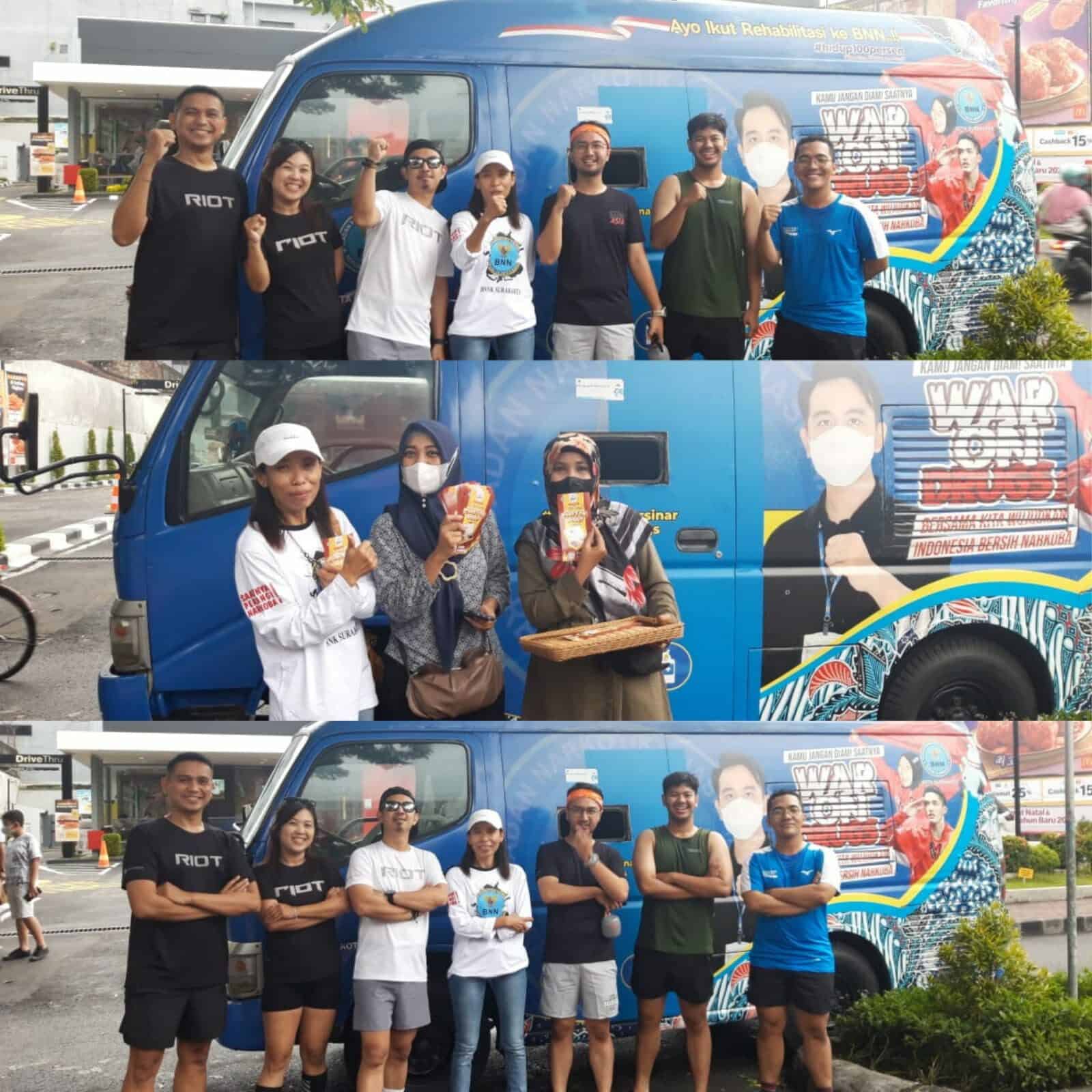 Sosialisasi P4GN di Car Free Day Surakarta