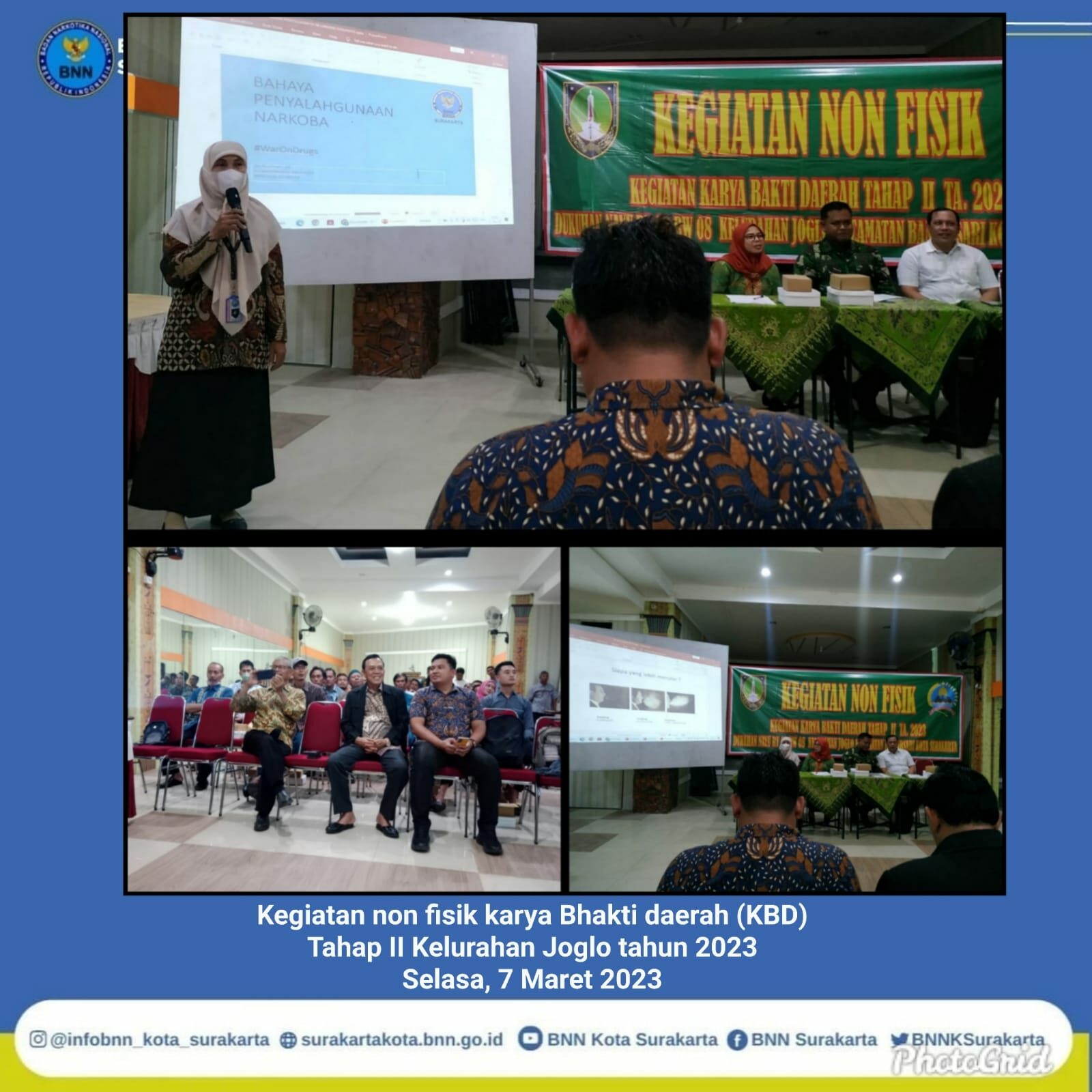 Informasi dan Edukasi melalui Penyuluhan dalam kegiatan Karya Bhakti Daerah Tahap II Kelurahan Joglo Kota Surakarta