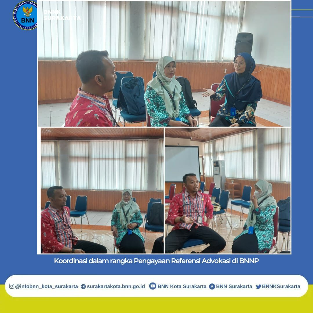 Koordinasi dalam Rangka Pengayaan Referensi Advokasi di BNNP Jawa Tengah