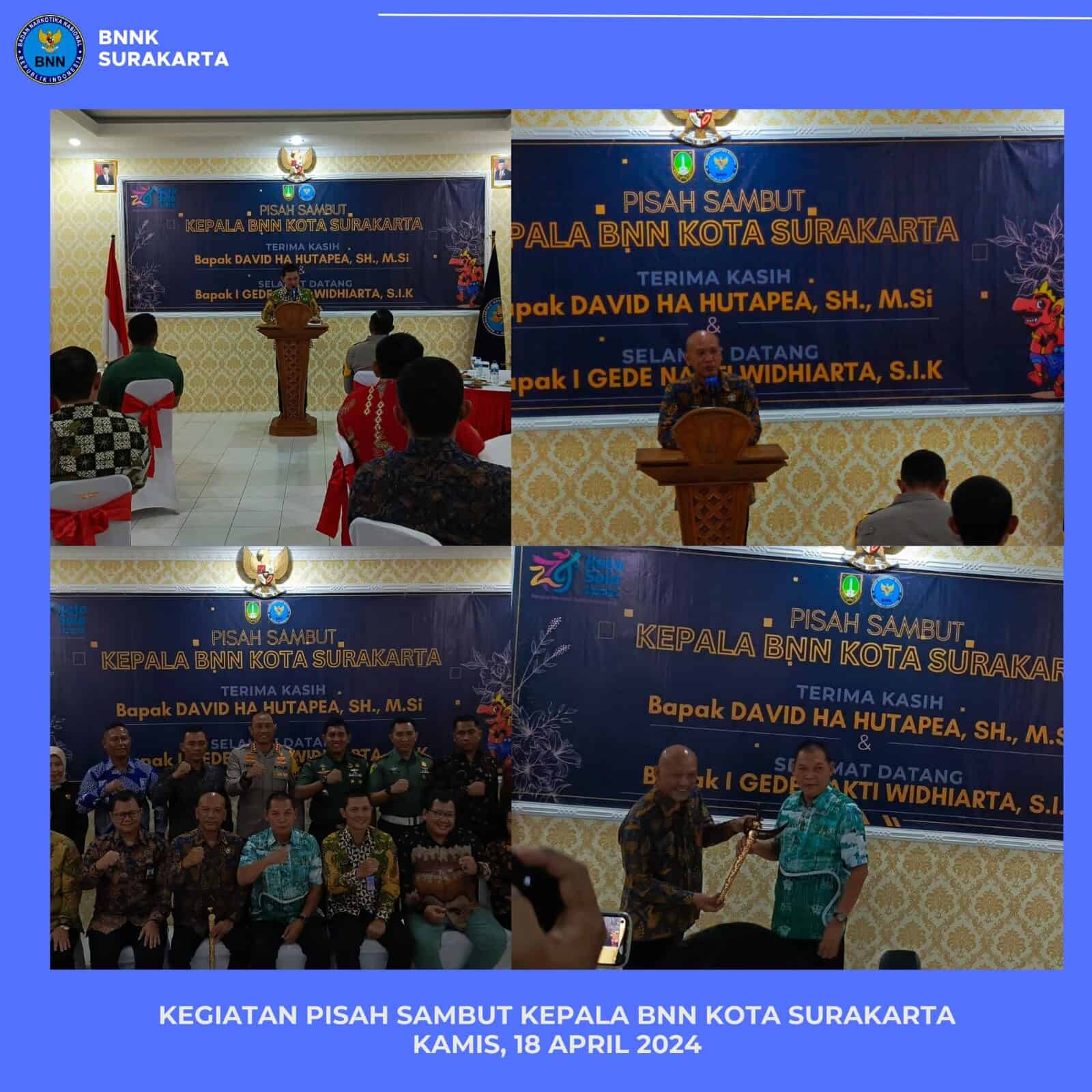 LEPAS SAMBUT KEPALA BNN KOTA SURAKARTA LEPAS SAMBUT KEPALA BNN KOTA SURAKARTA