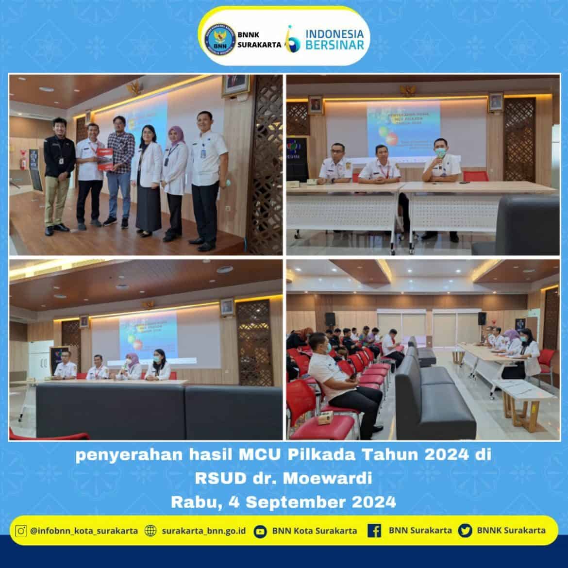 Penyerahan MCU Pemilukada 2024