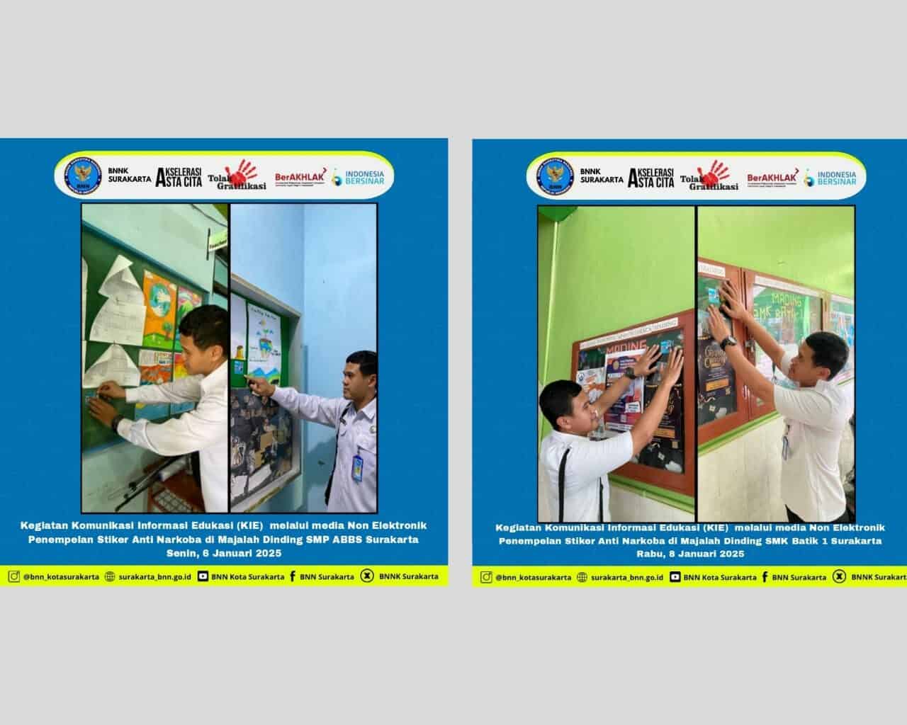 Penempelan Stiker Anti Narkoba Pada Majalah Dinding Sekolah Penempelan Stiker Anti Narkoba Pada Majalah Dinding Sekolah