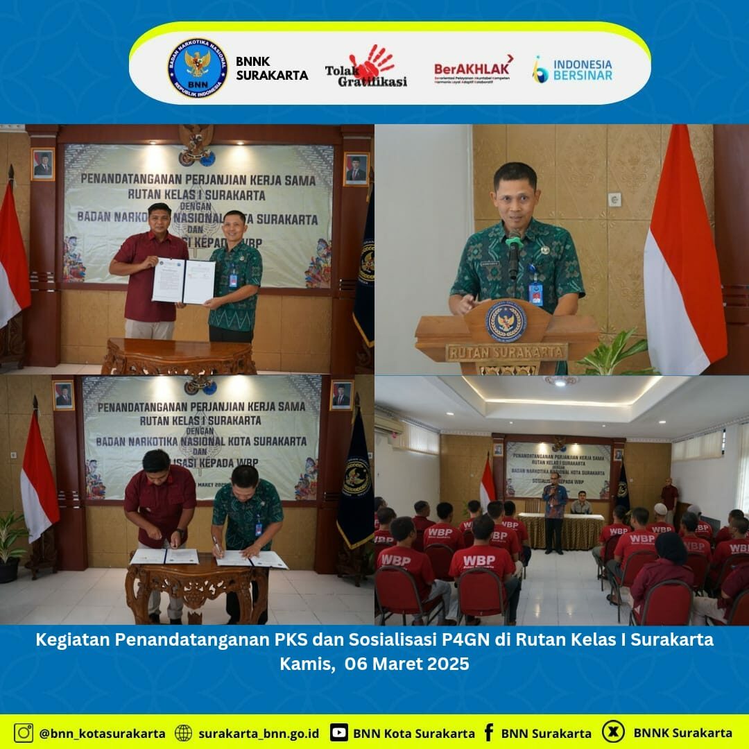 PKS BNN Kota Surakarta dan Rutan Kelas I Surakarta PKS BNN Kota Surakarta dan Rutan Kelas I Surakarta