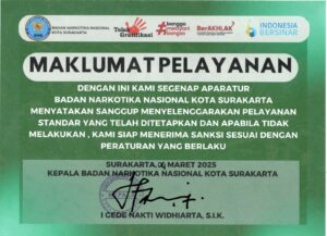 Maklumat Pelayanan BNNK Surakarta Konsep Otomatis