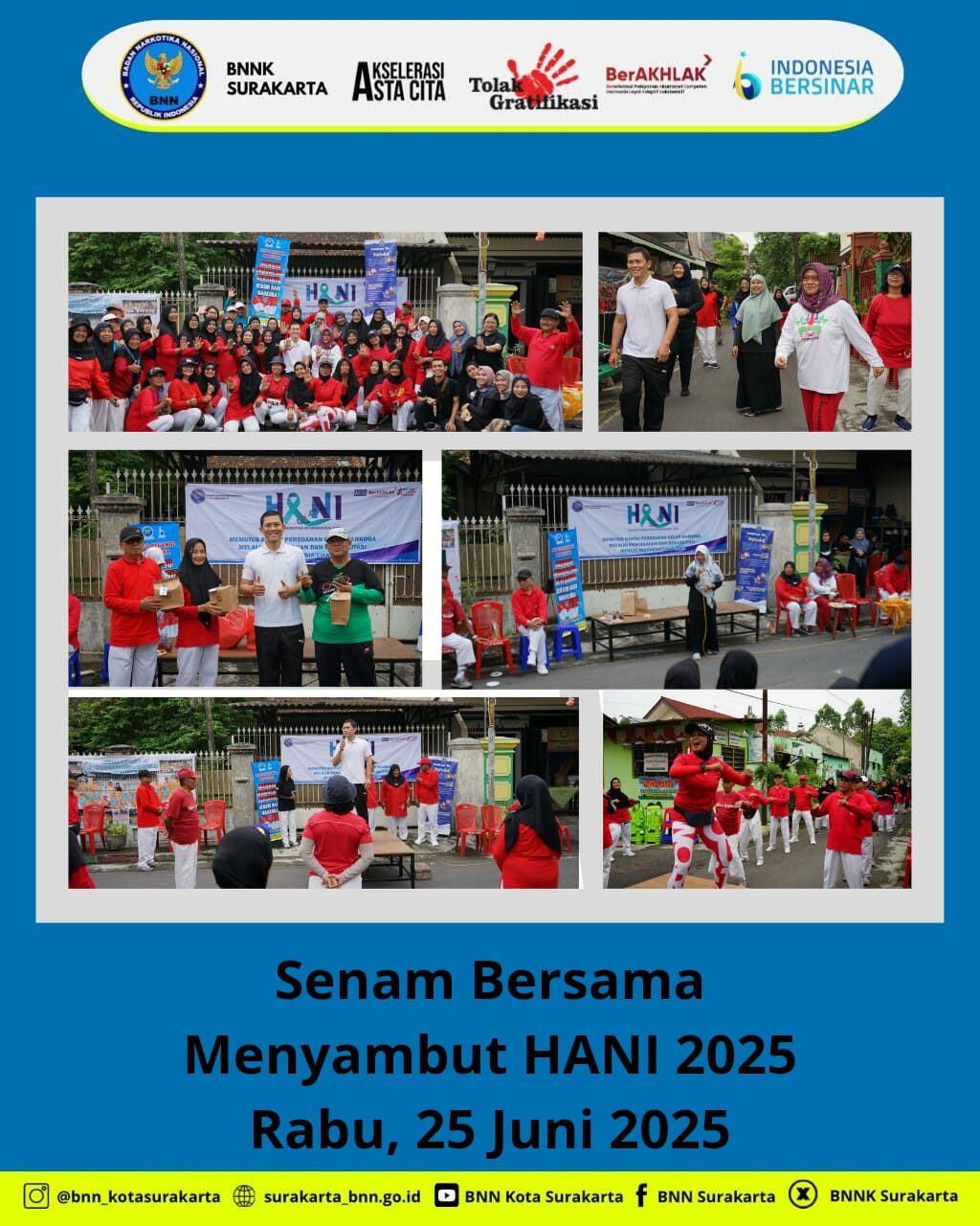 Senam Bersama Warga Kelurahan Karangasem